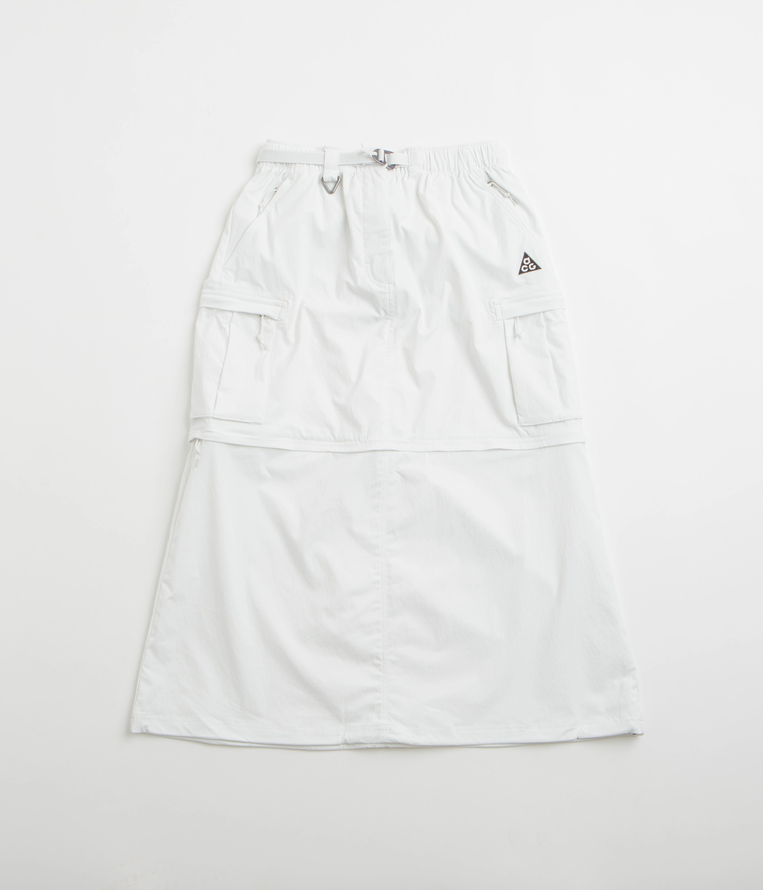 MoistureWickingFabric Stretch Ready Nike ACG Womens Smith Summit Zip-Off Skirt - Summit White / Black