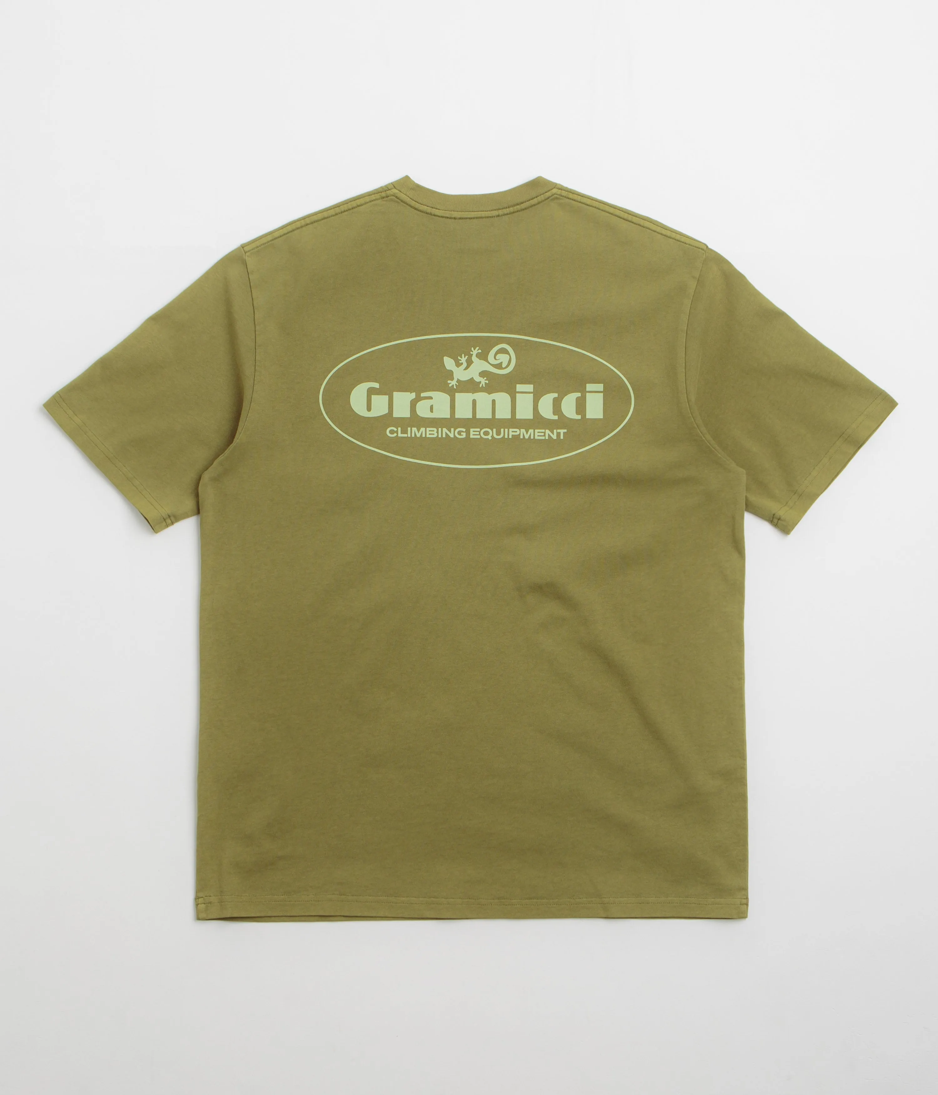 uniqueness Gramicci Climbing Equipment T-Shirt - Pistachio Pigment