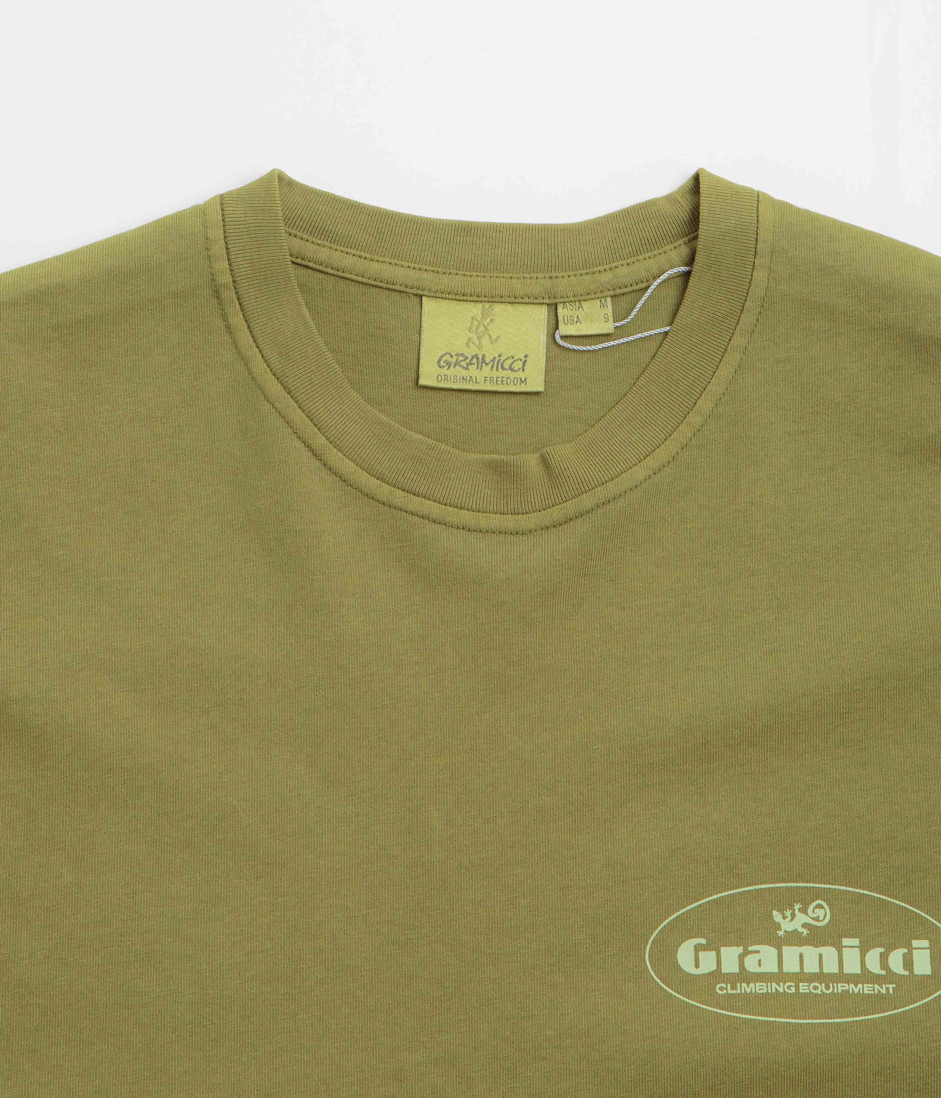 monogram Gramicci Climbing Equipment T-Shirt - Pistachio Pigment