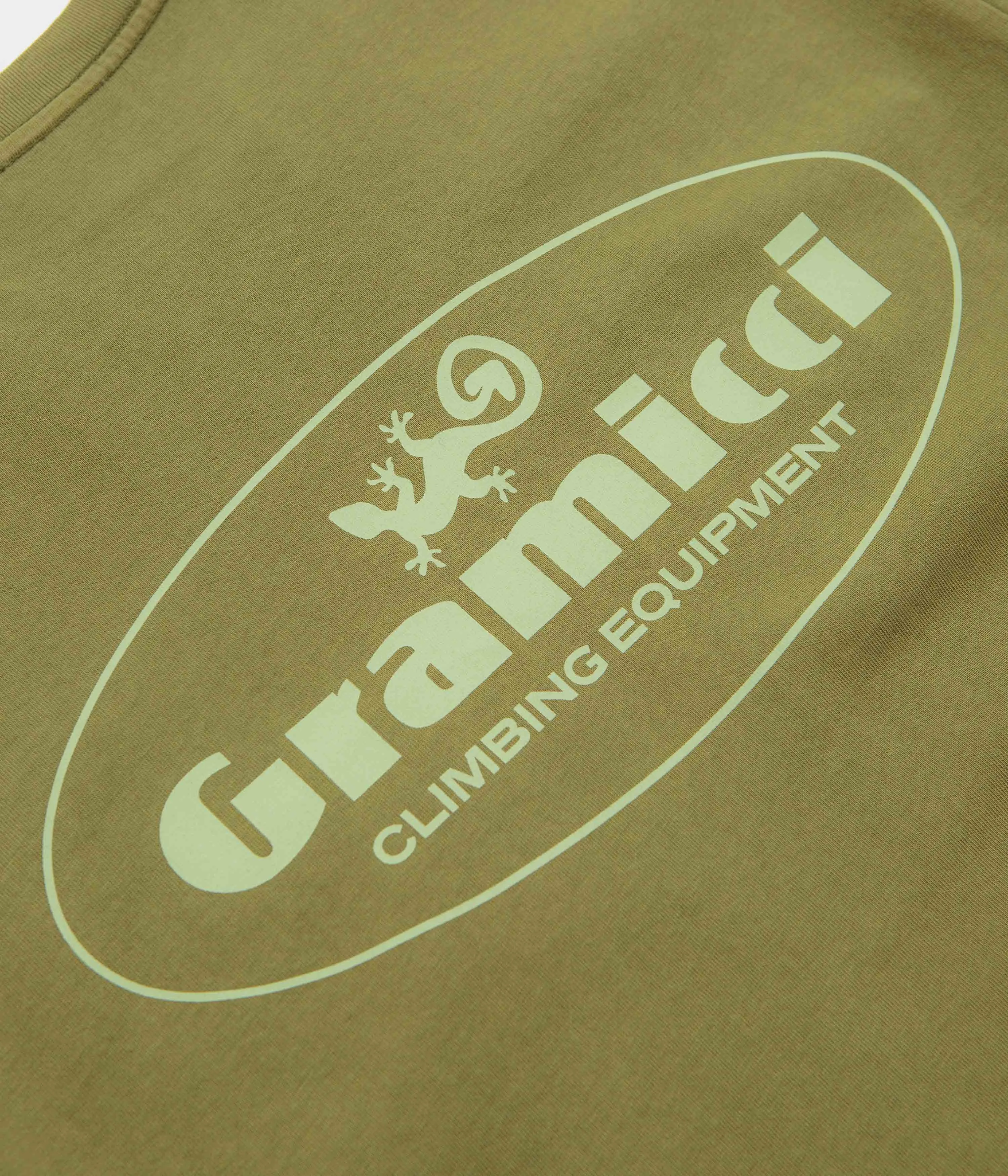 Adjustable Feature Gramicci Climbing Equipment T-Shirt - Pistachio Pigment