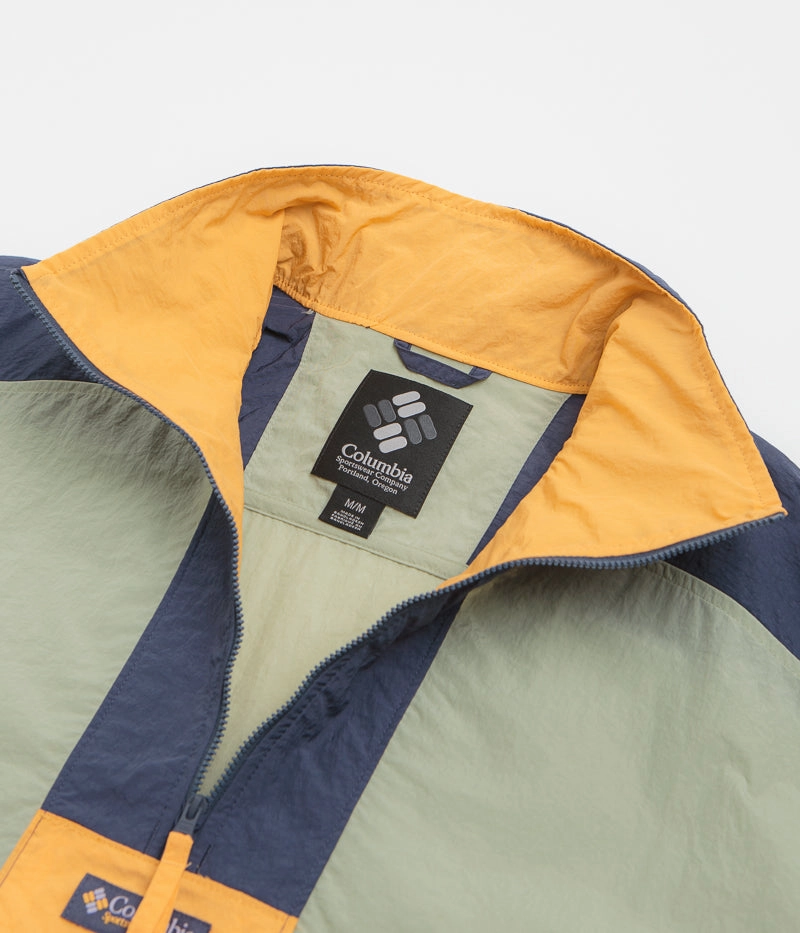 Columbia Riptide II Retro Windbreaker Anorak - Safari / Nocturnal Weatherproof Zipper Easy Care Fabric