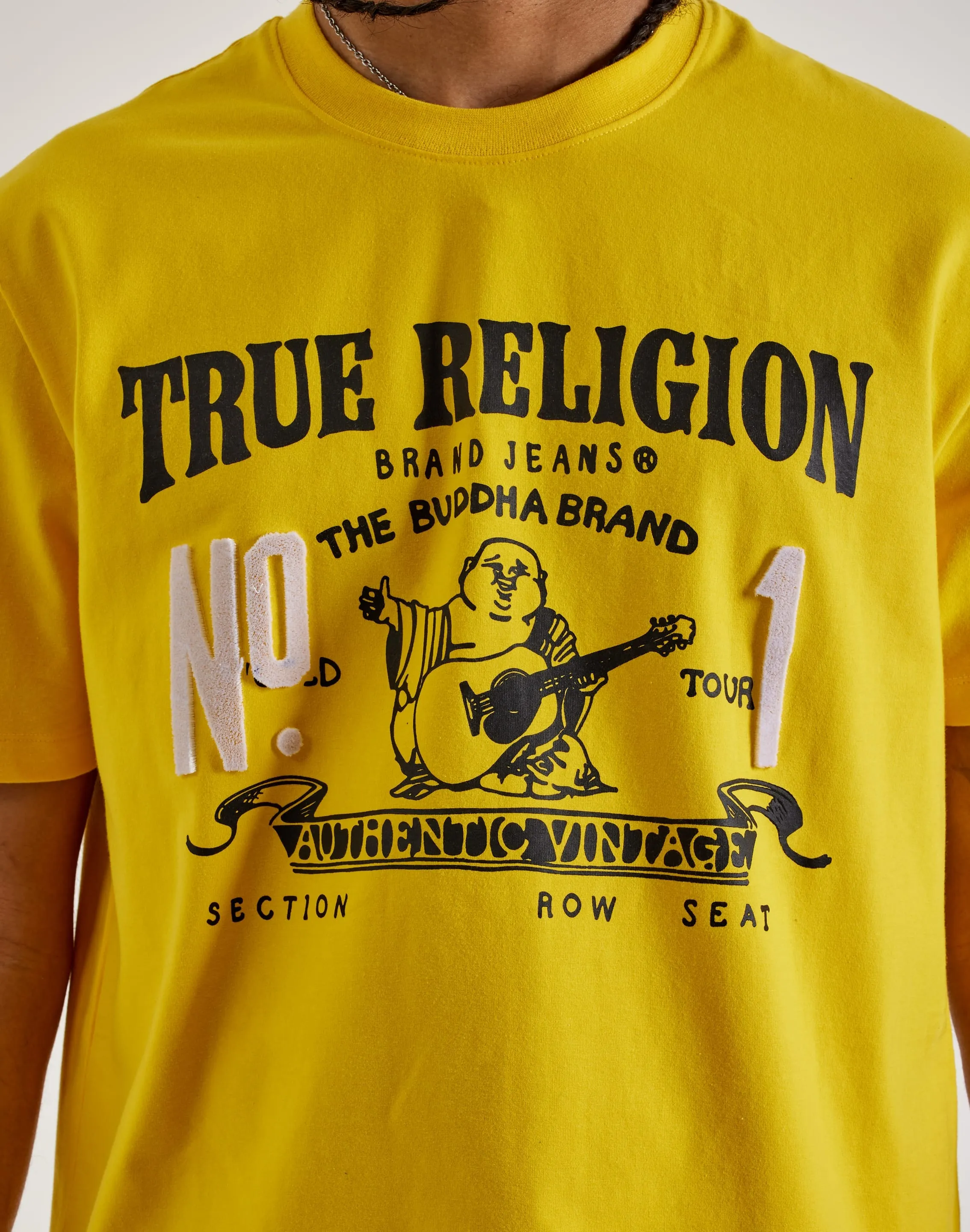 smooth zipper City Casual True Religion No. 1 Tee