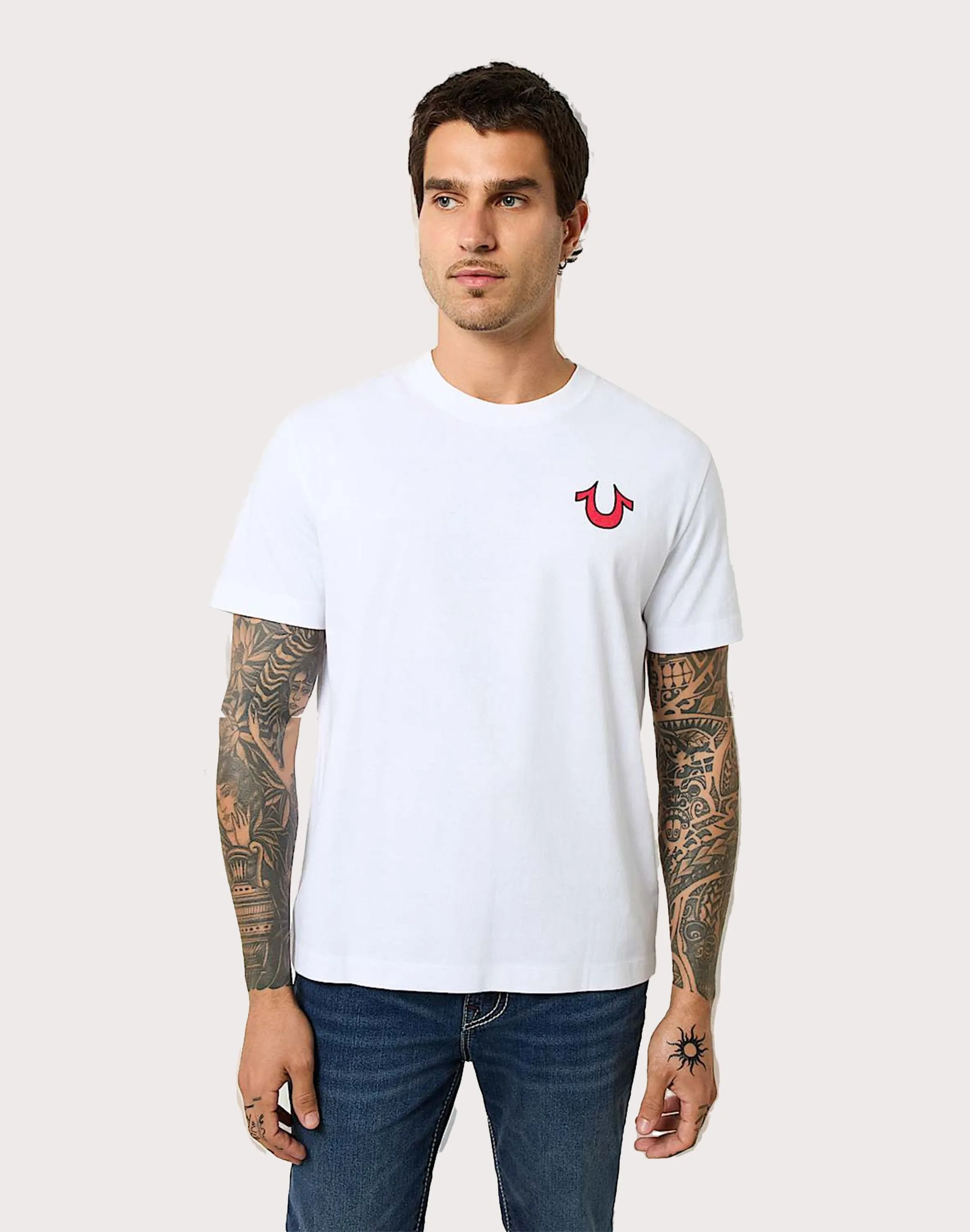 True Religion Blazing World Tour Logo Tee Poise Fit