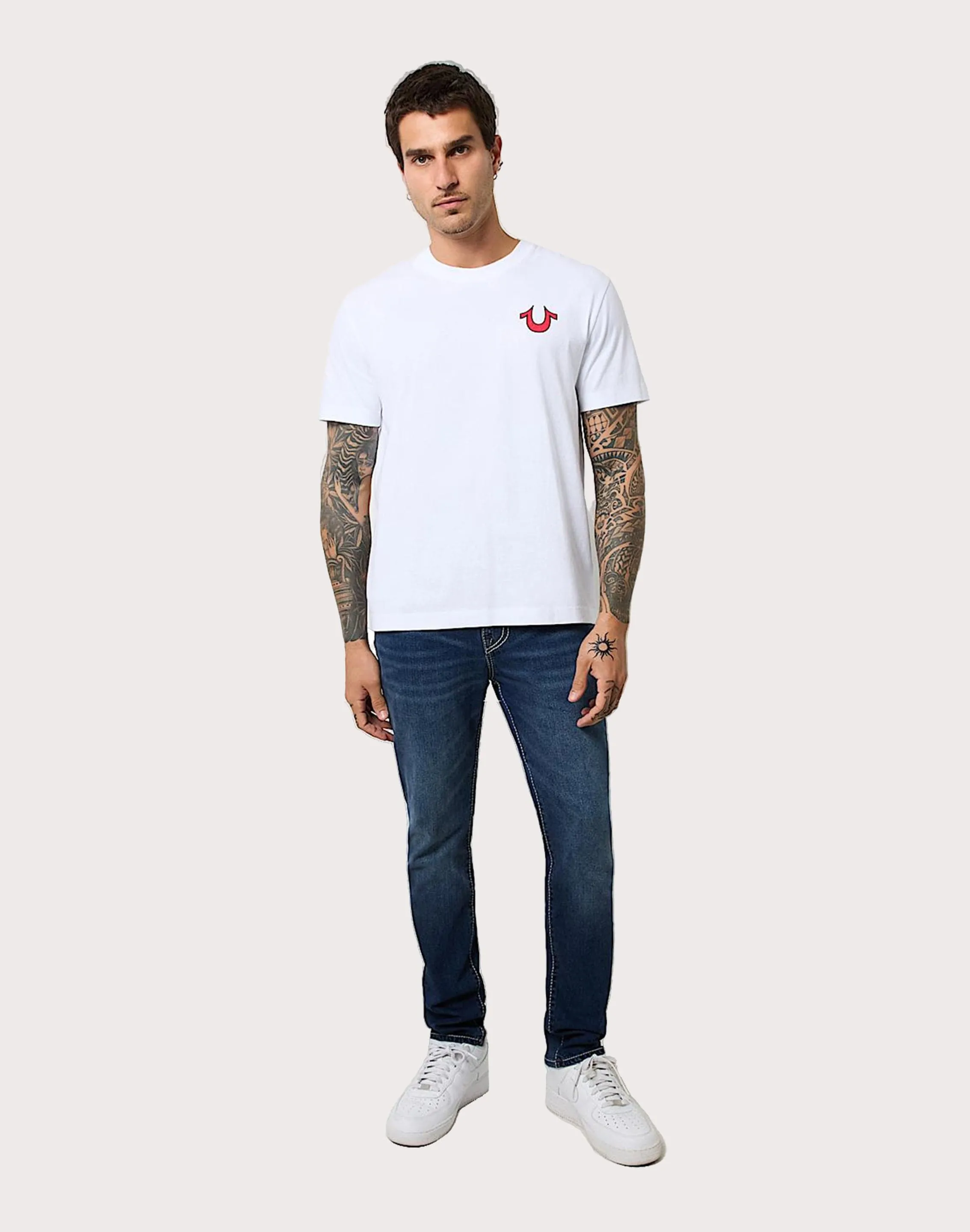 AbrasionResistant Fabric Foldable Hem True Religion Blazing World Tour Logo Tee