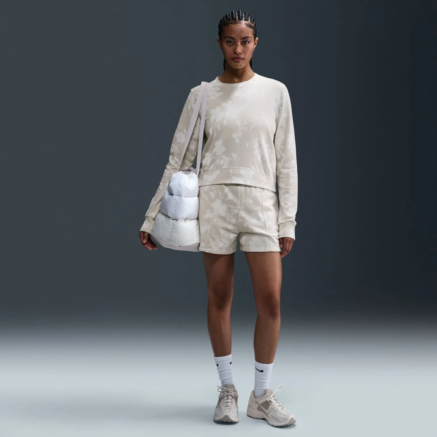 Opaque Tone Chill Knit AOP Crew - Womens