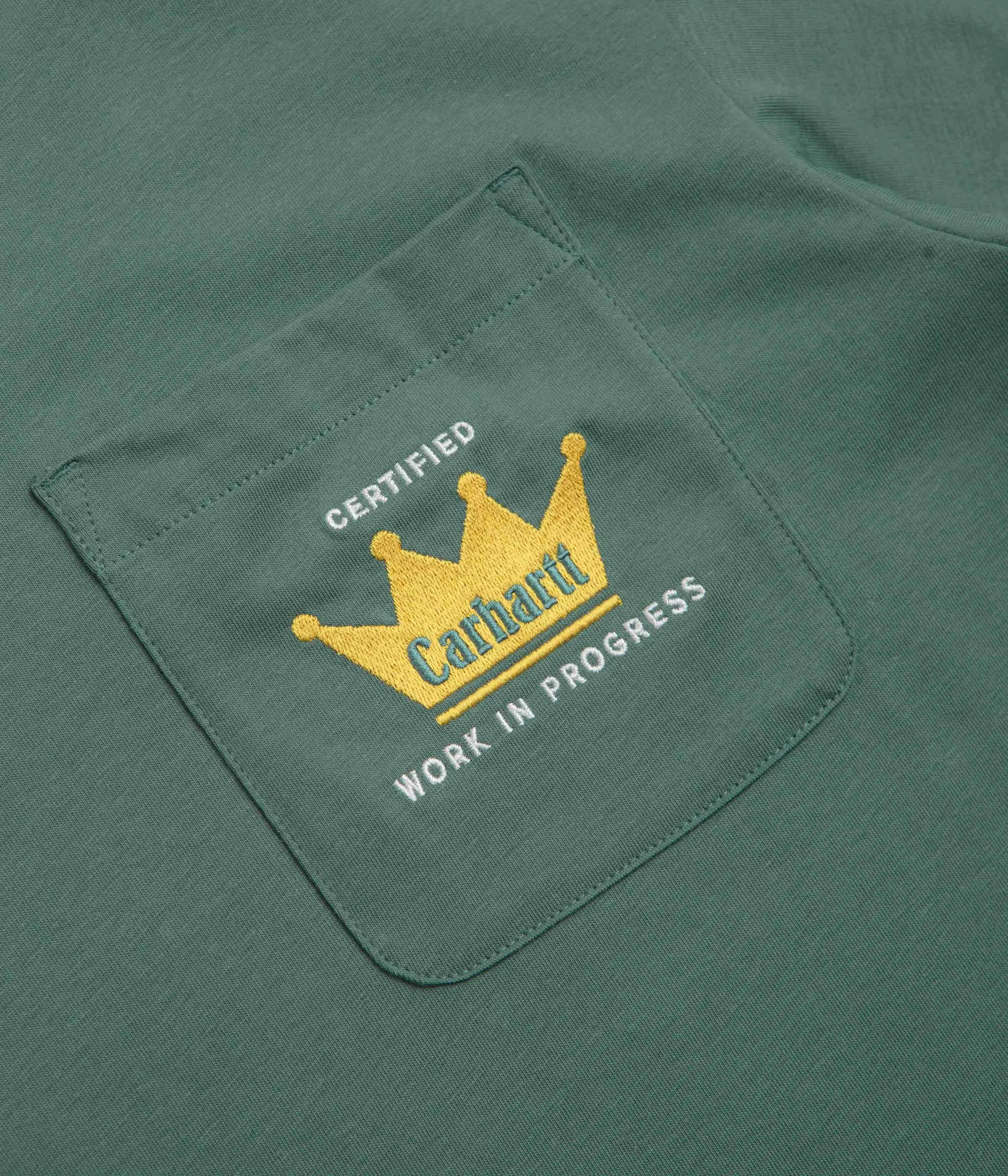Carhartt Crown Pocket T-Shirt - Silver Pine straight legs hockey event