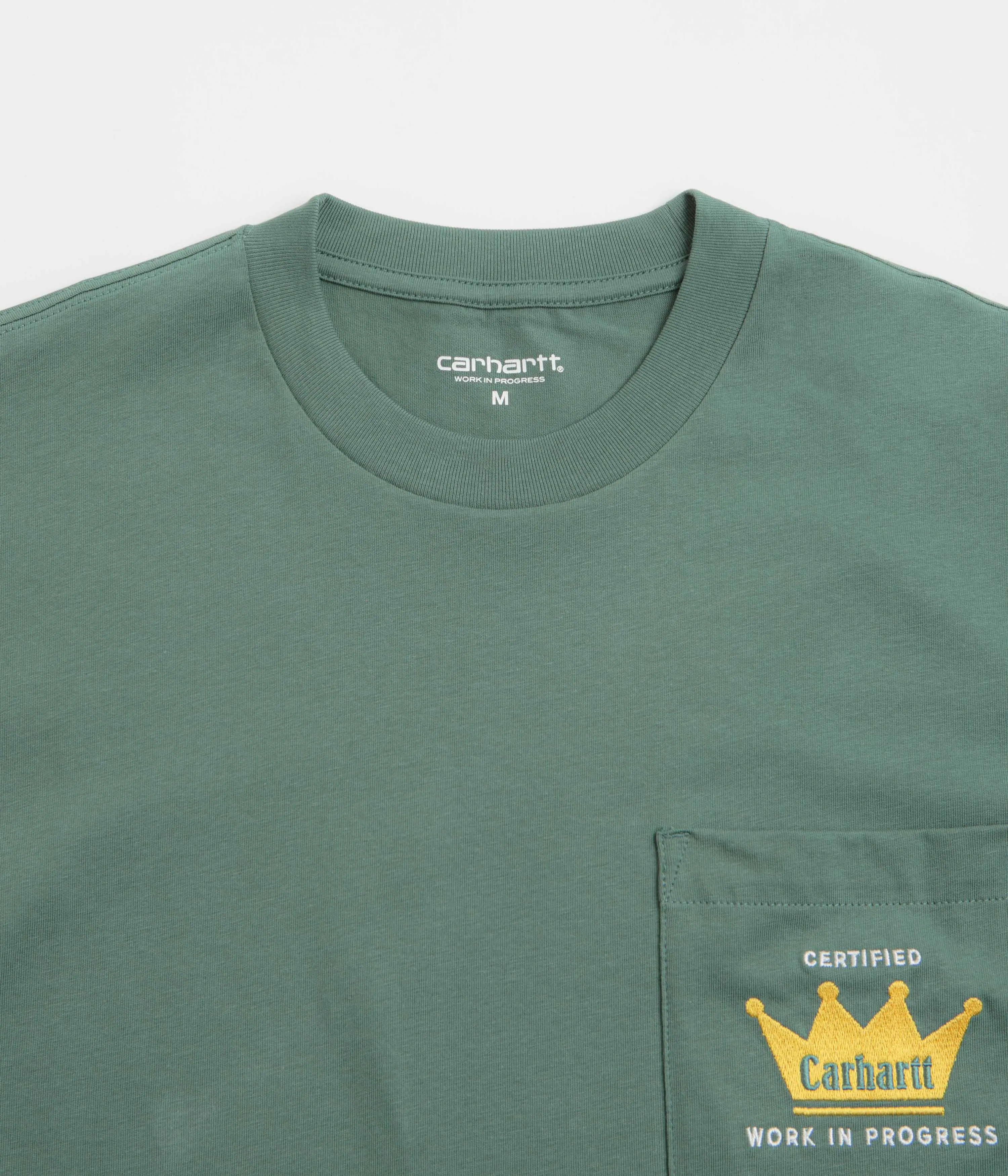 vacation Carhartt Crown Pocket T-Shirt - Silver Pine