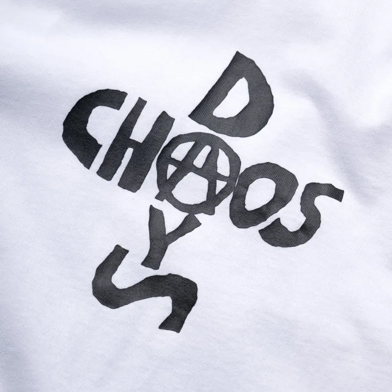 shirt silhouette Edgy Babylon Chaos Days L/S Tee - White
