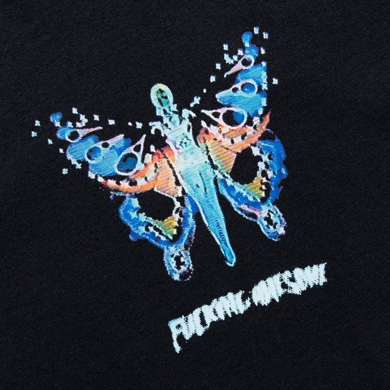 billiards event Fucking Awesome Butterfly Tee - Black