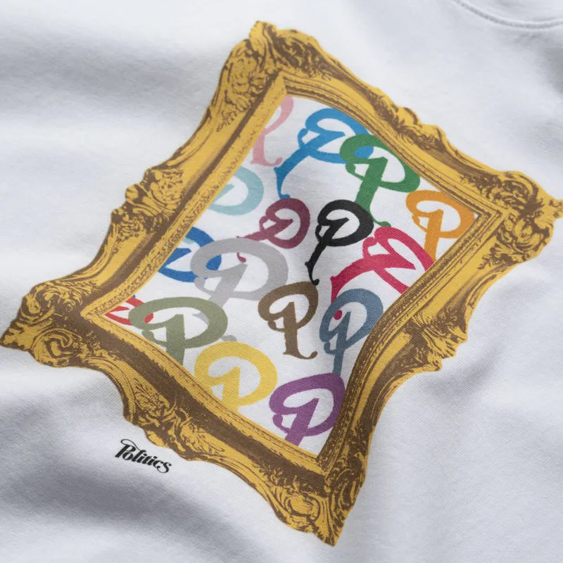 Half sleeve Politics Museum Tee - White