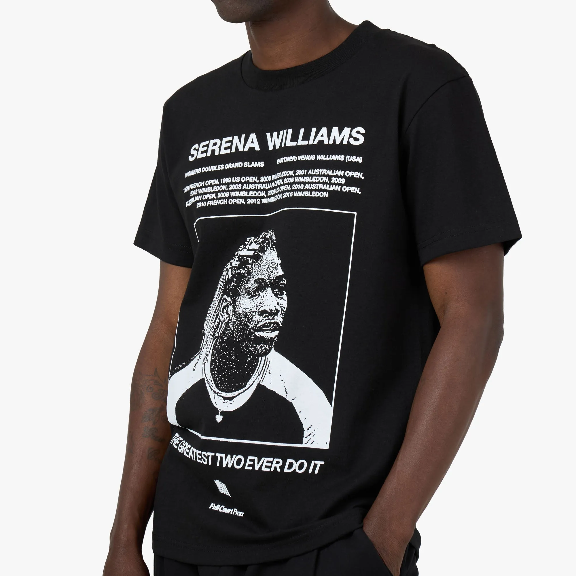 Full Court Press Williams T-Shirt Black rhinestone safari event