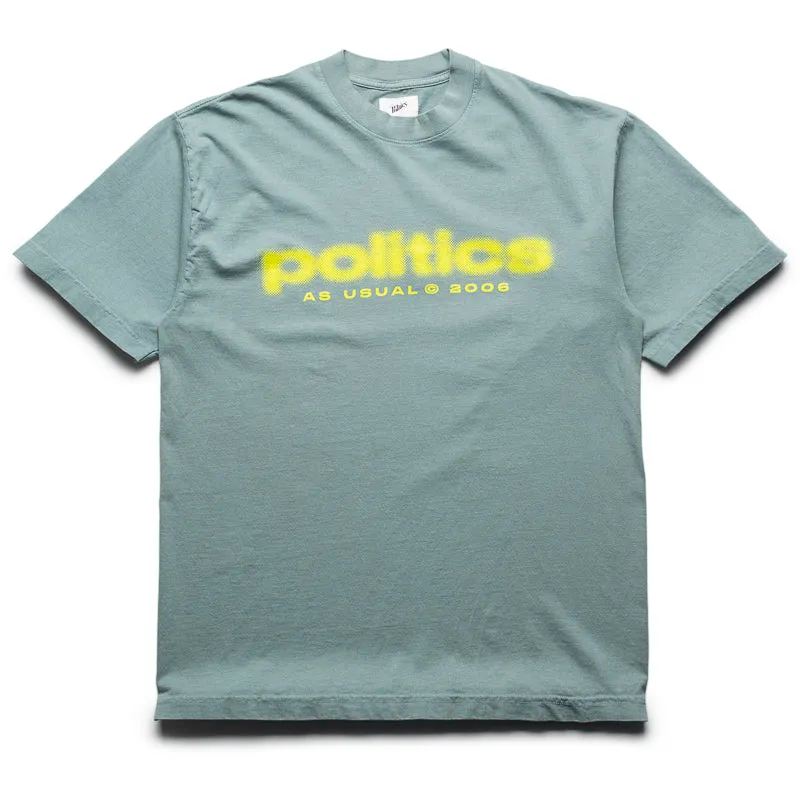 Politics Spaz Tee - Atlantic Green Mountain area