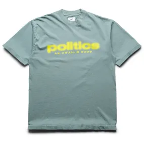 Politics Spaz Tee - Atlantic Green Mountain area