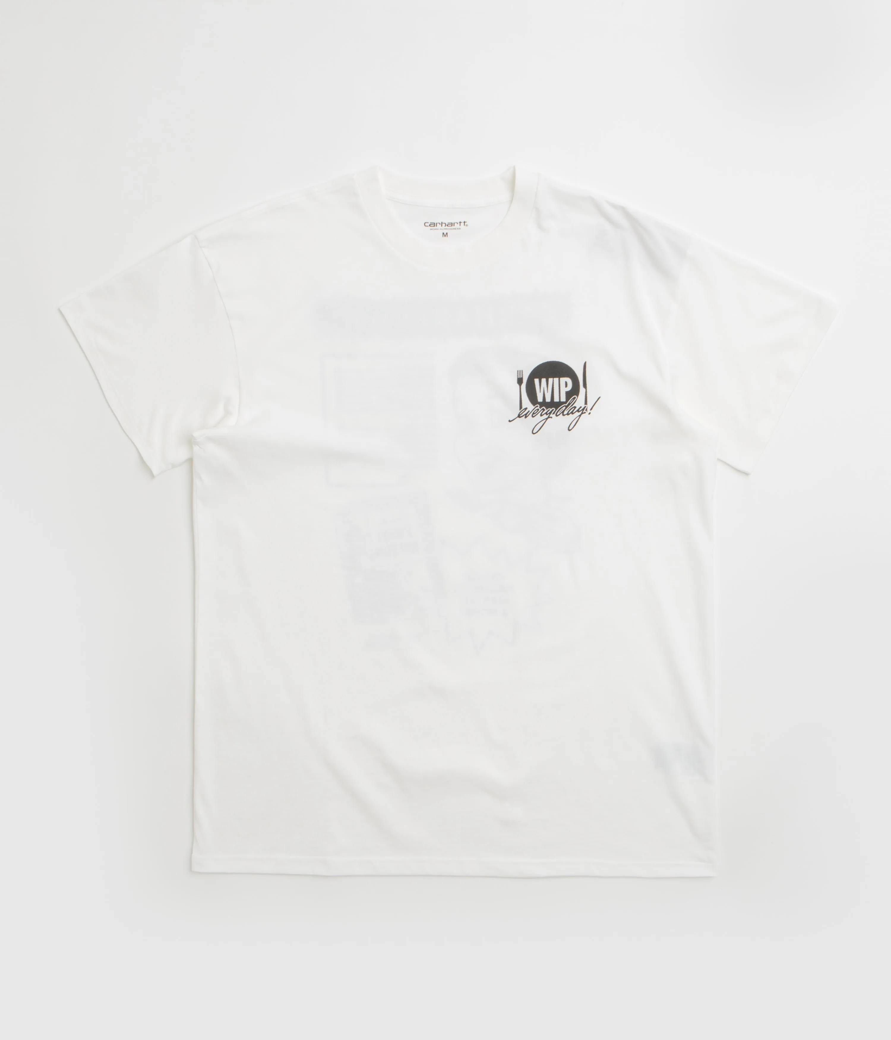 Carhartt Catalogue T-Shirt - White / Black Indoor clothing shooting event