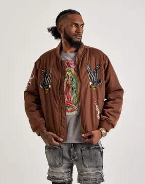 Luxury Mood NonSlip Grips Ed Hardy Panther Bomber Jacket