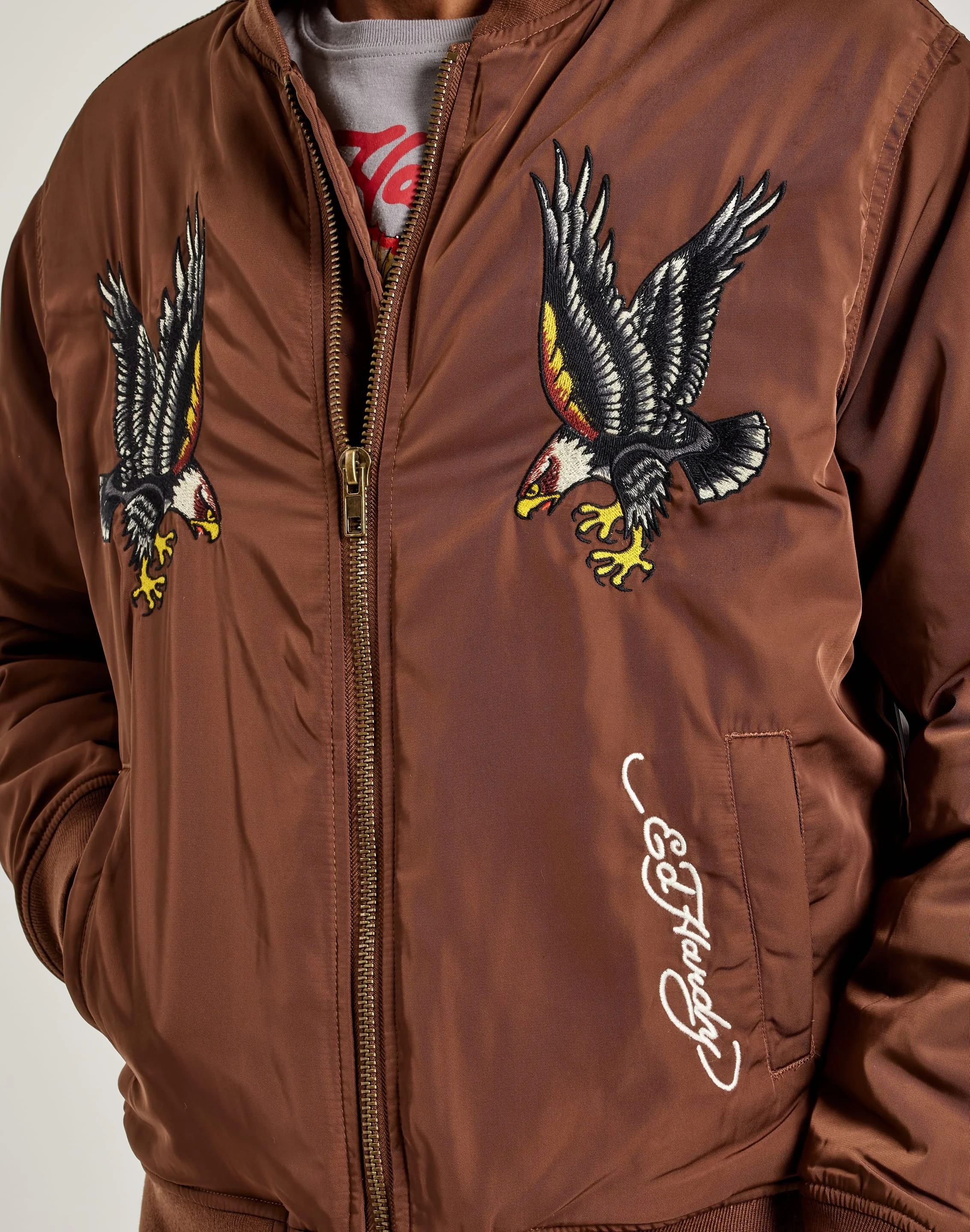 MultiPurposePockets Ed Hardy Panther Bomber Jacket
