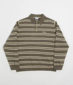 Parlez Aspen Long Sleeve Polo Shirt - Moss Matte Finish