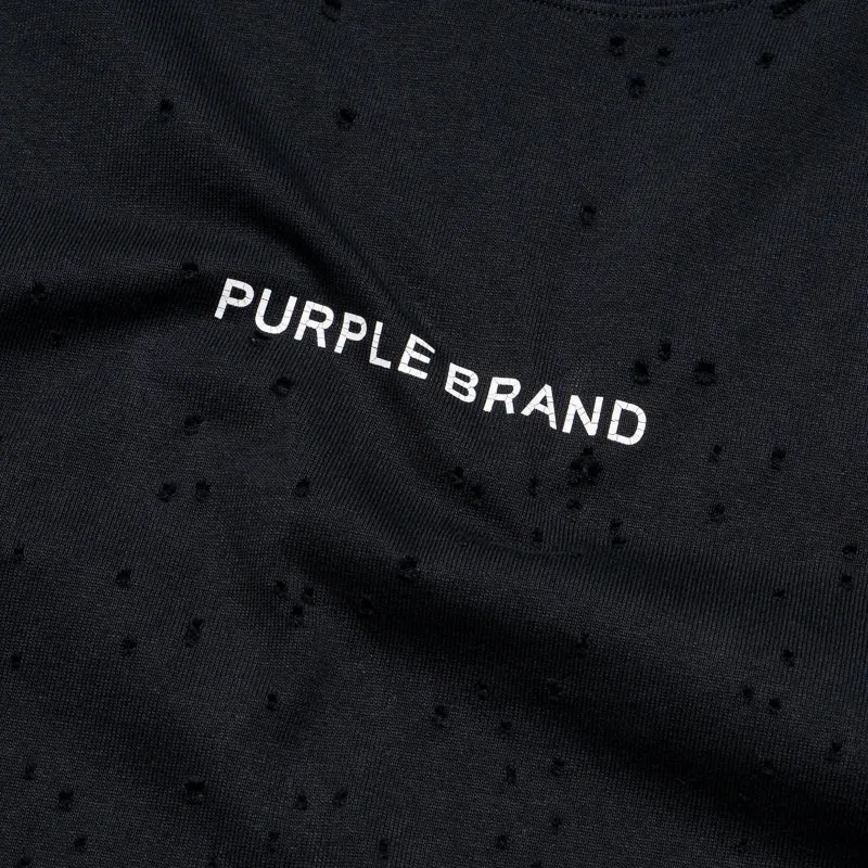 Purple Brand Trademark Tee - Black billiards event