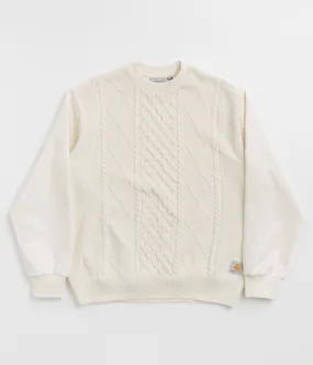 Sports Apparel Streetwear Fashion Carhartt Tridon Crewneck Sweatshirt - Natural