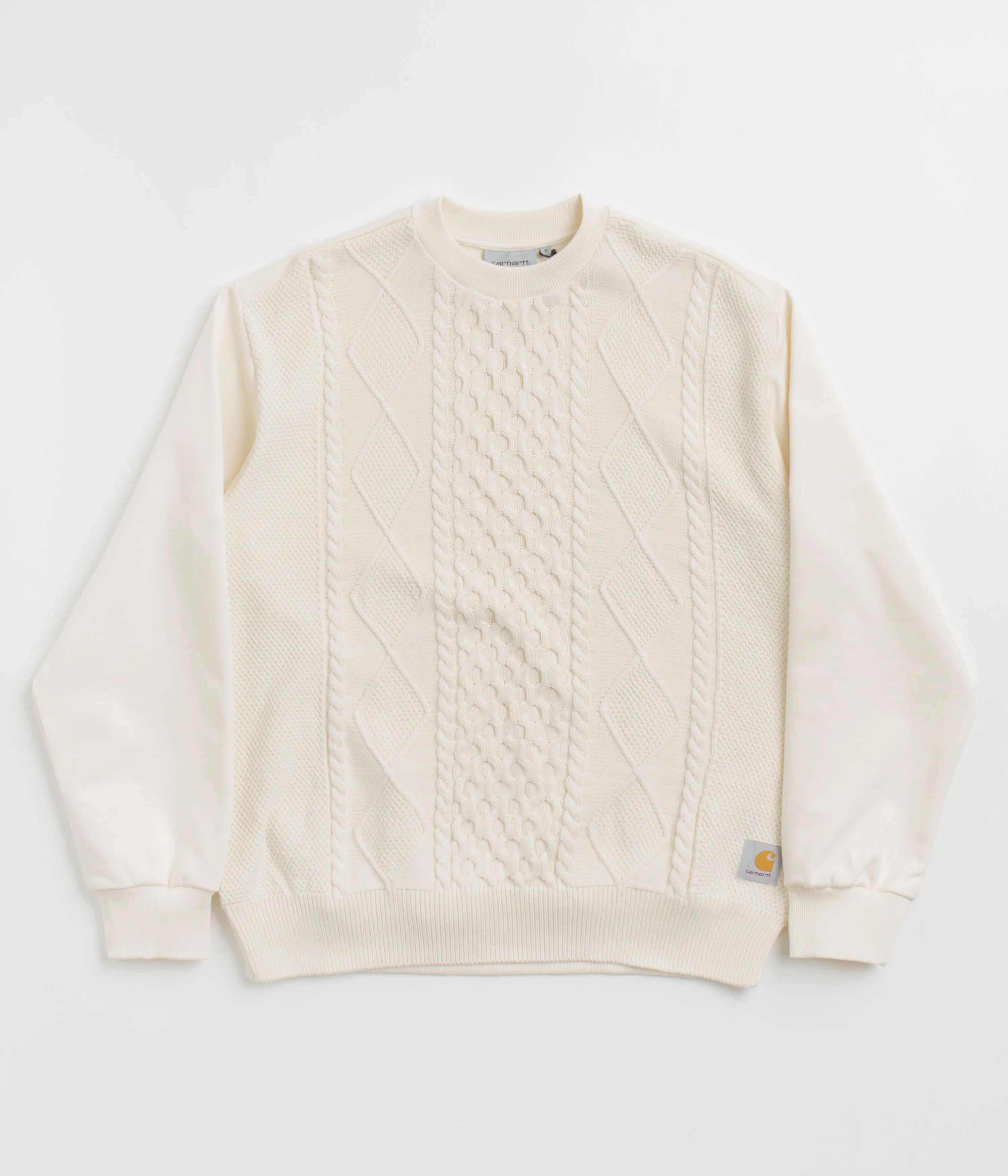 Sports Apparel Streetwear Fashion Carhartt Tridon Crewneck Sweatshirt - Natural