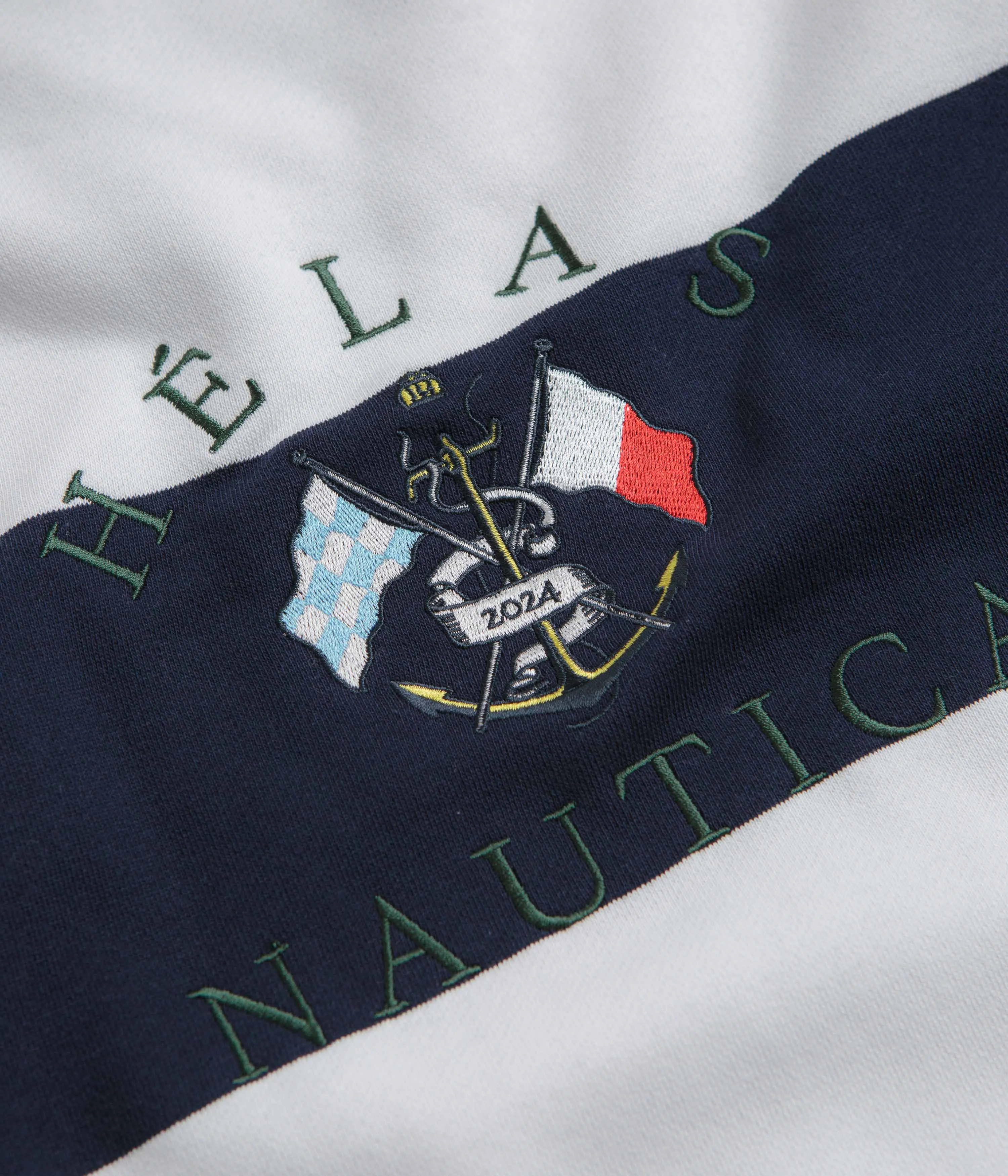 Helas x Nautica Crewneck Sweatshirt - Navy / White appropriate for work appropriate for autumn