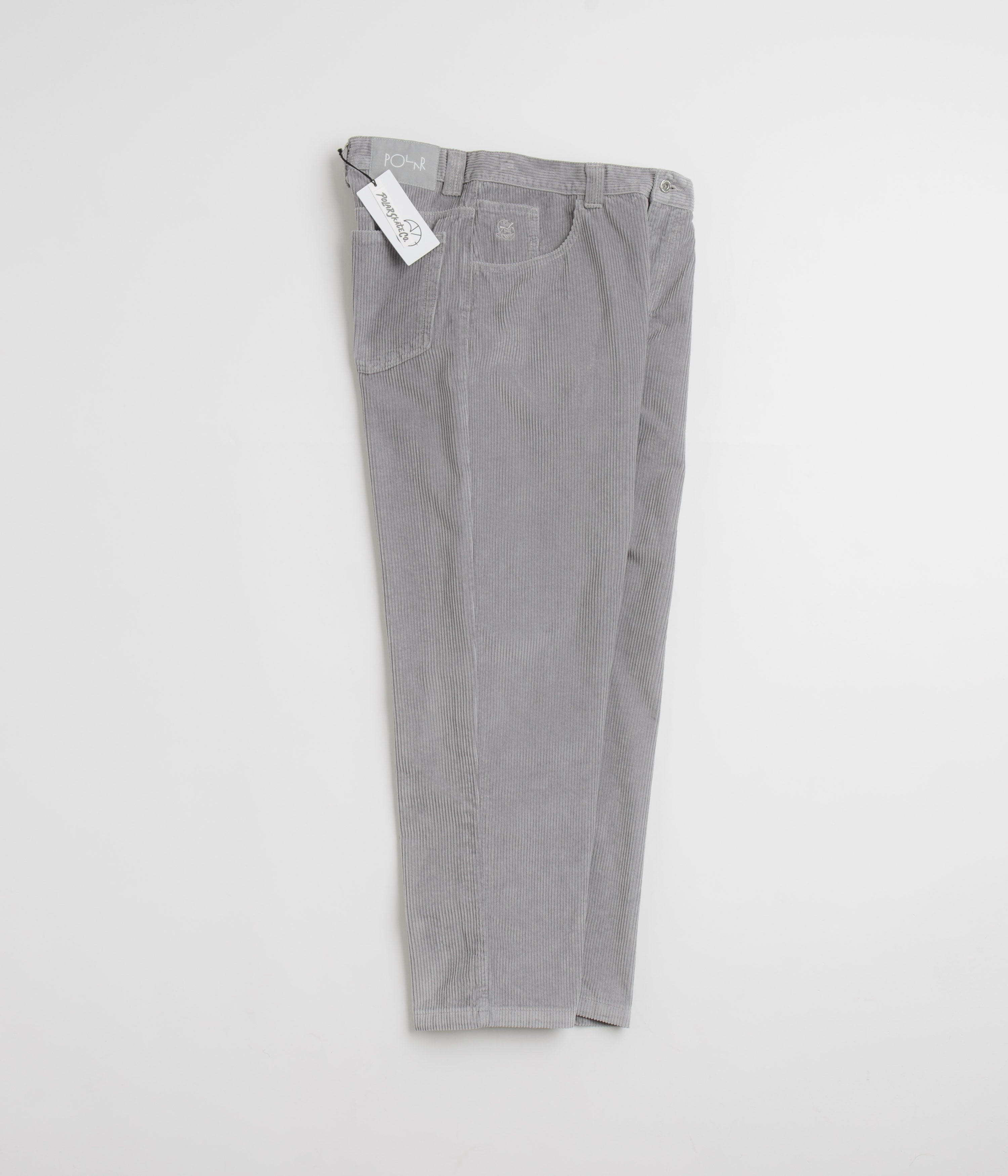 Breathable mesh Laser Cut Perforations Polar 93 Cord Trousers - Silver