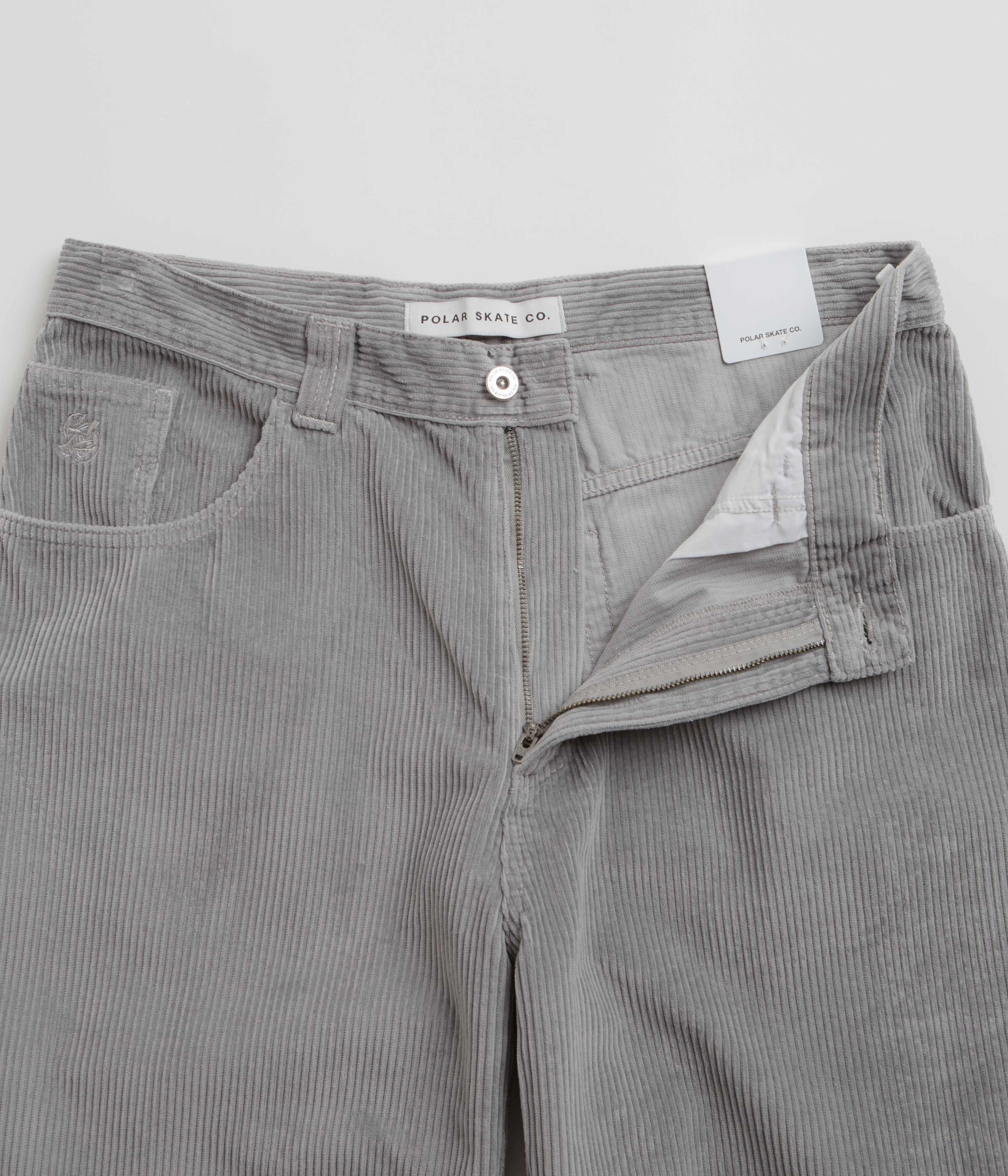 High-rise waist Polar 93 Cord Trousers - Silver