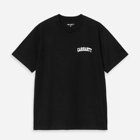 Carhartt | UNIVERSITY SCRIPT T-SHIRT { BLACK/WHITE Seamless Sleeve Construction FourWayStretch