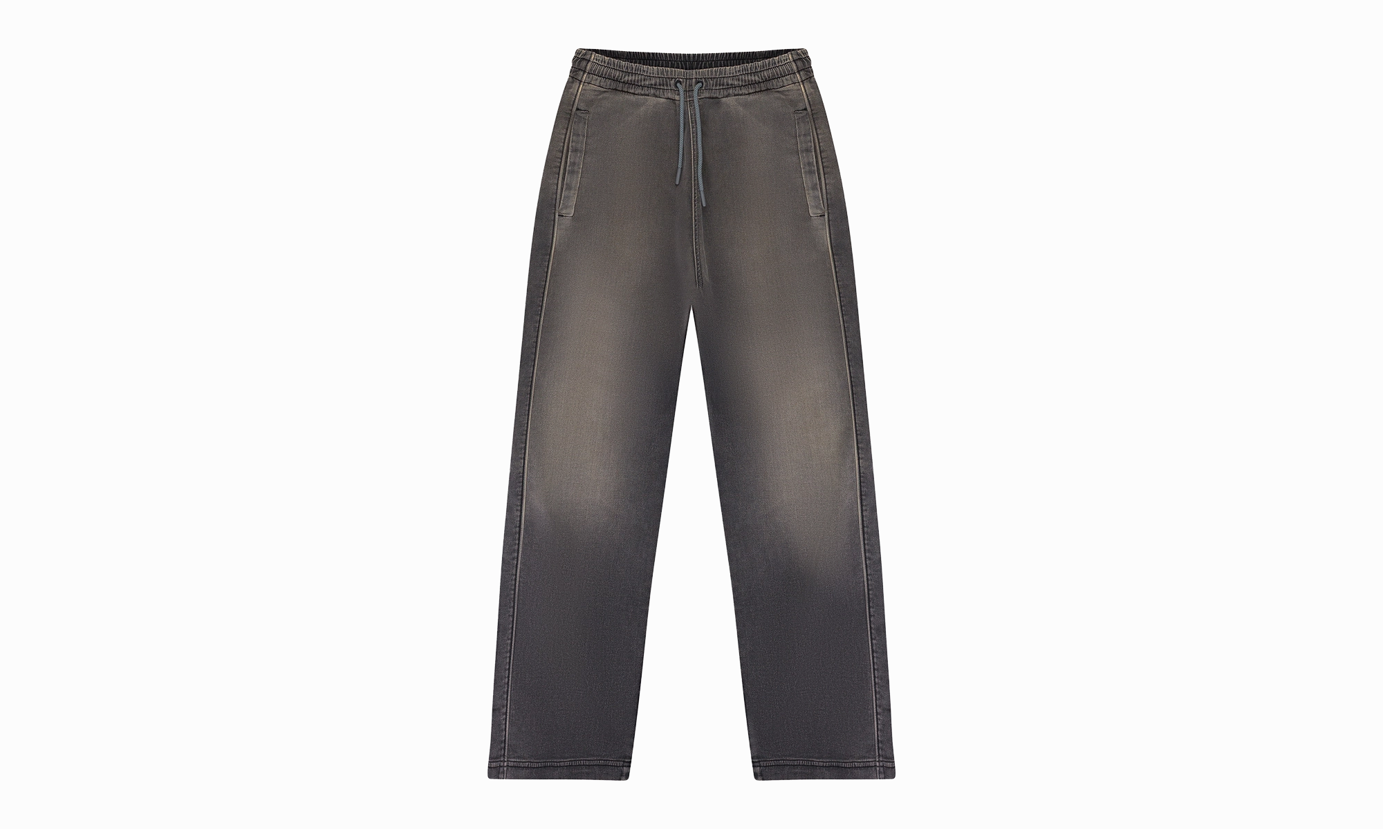 D-MARTIANS TRACK JEANS PANTS Black "GREY" Responsible Denim Production Shopping Day Vibrant
