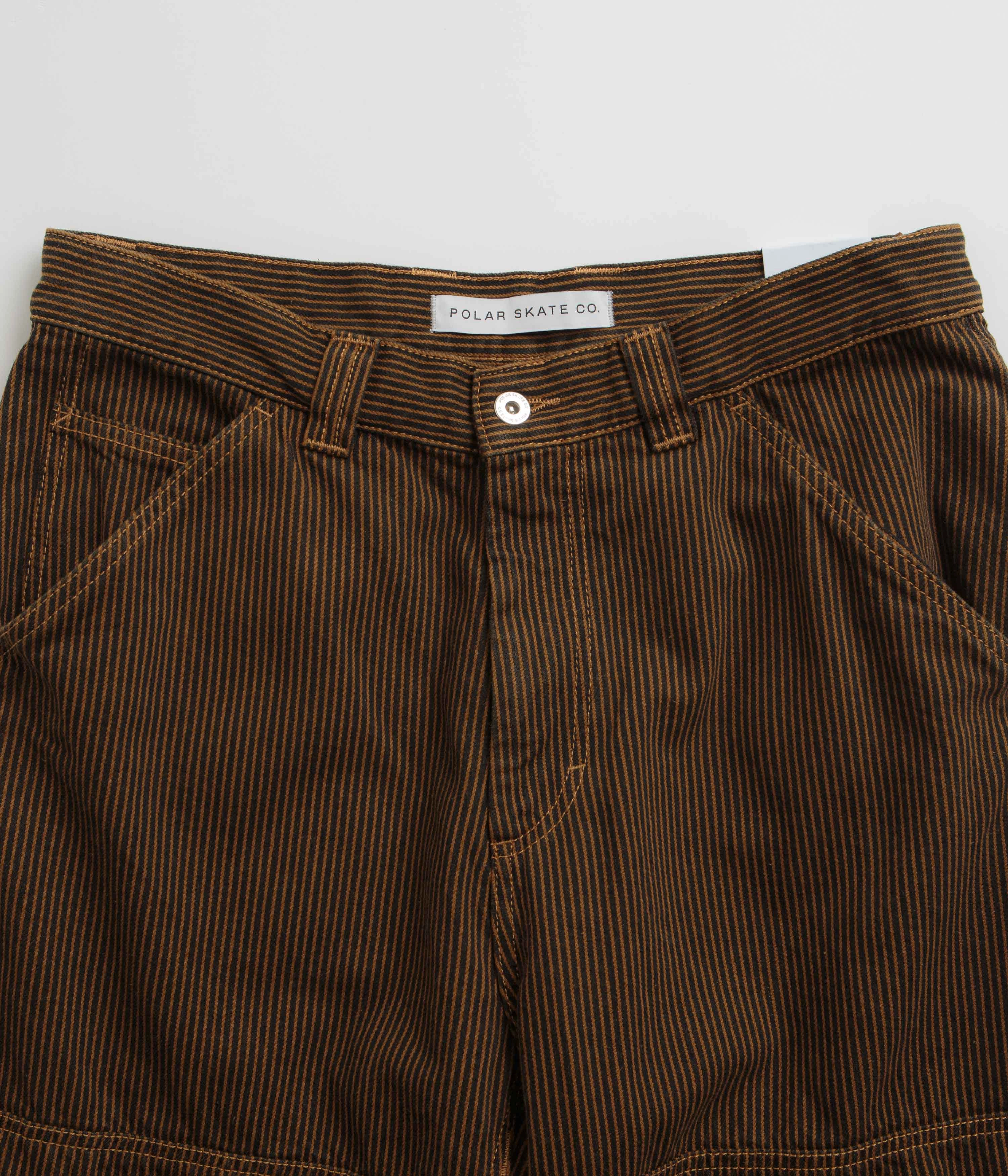 Polar 93 Hickory Stripe Work Pants - Rust OdorResistant StaticResistantMaterial