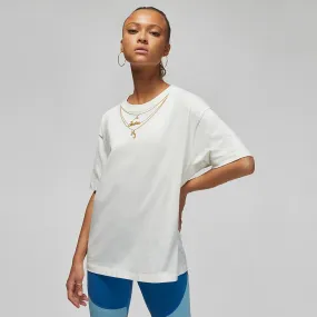 WMNS HERITAGE GOLD CHAIN TEE - WHITE World Edge TensionAdjustedWaistband
