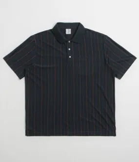 Mesh Insert Eco friendly materials Polar Fancy Polo Shirt - Navy / Brown