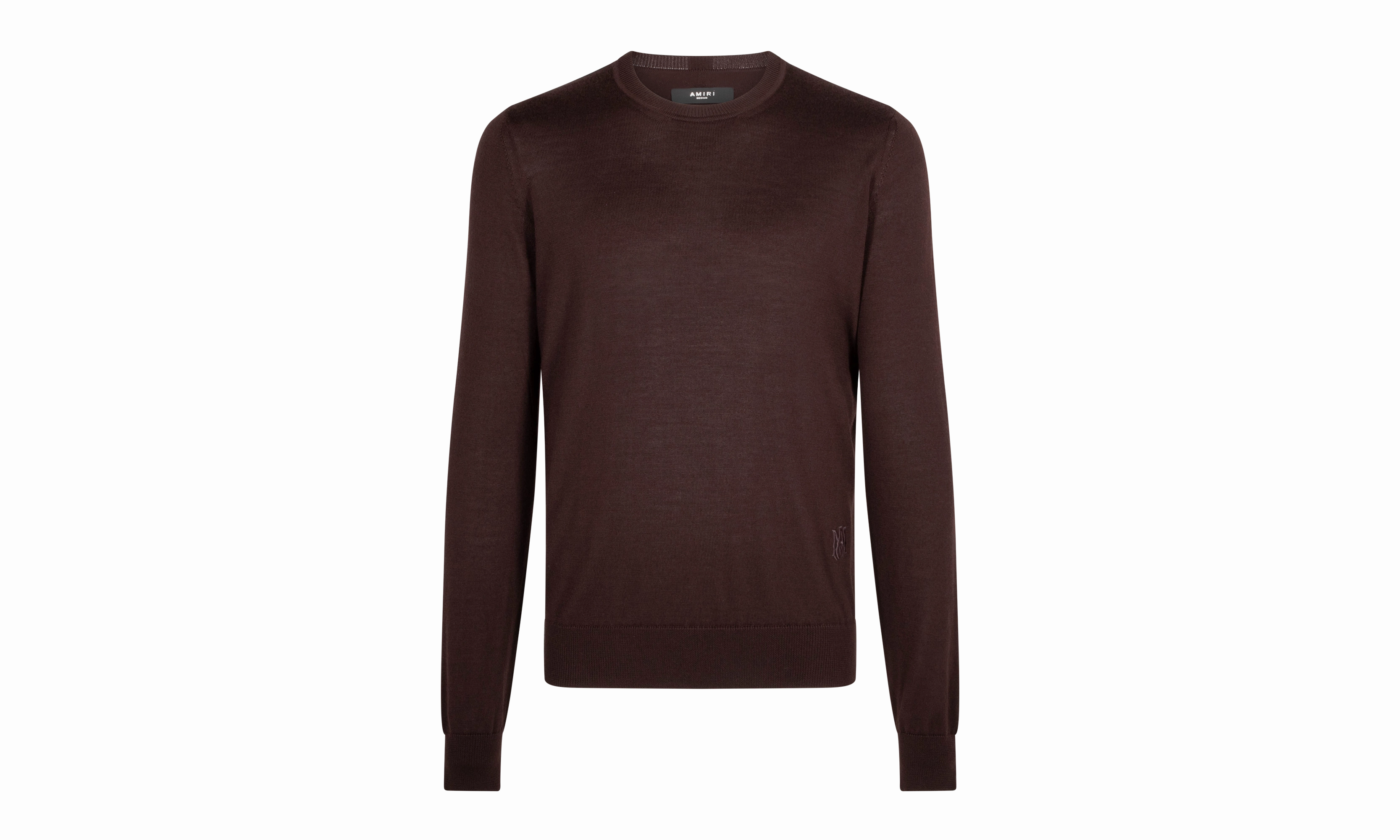 Embroidered Crew Hoodie "Brown"