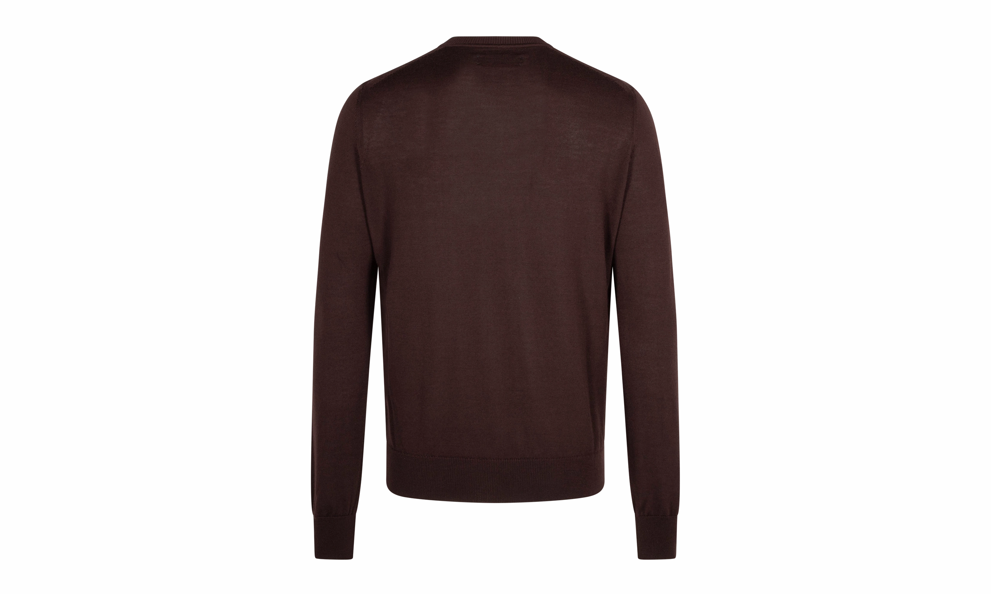 Embroidered Crew Hoodie "Brown"
