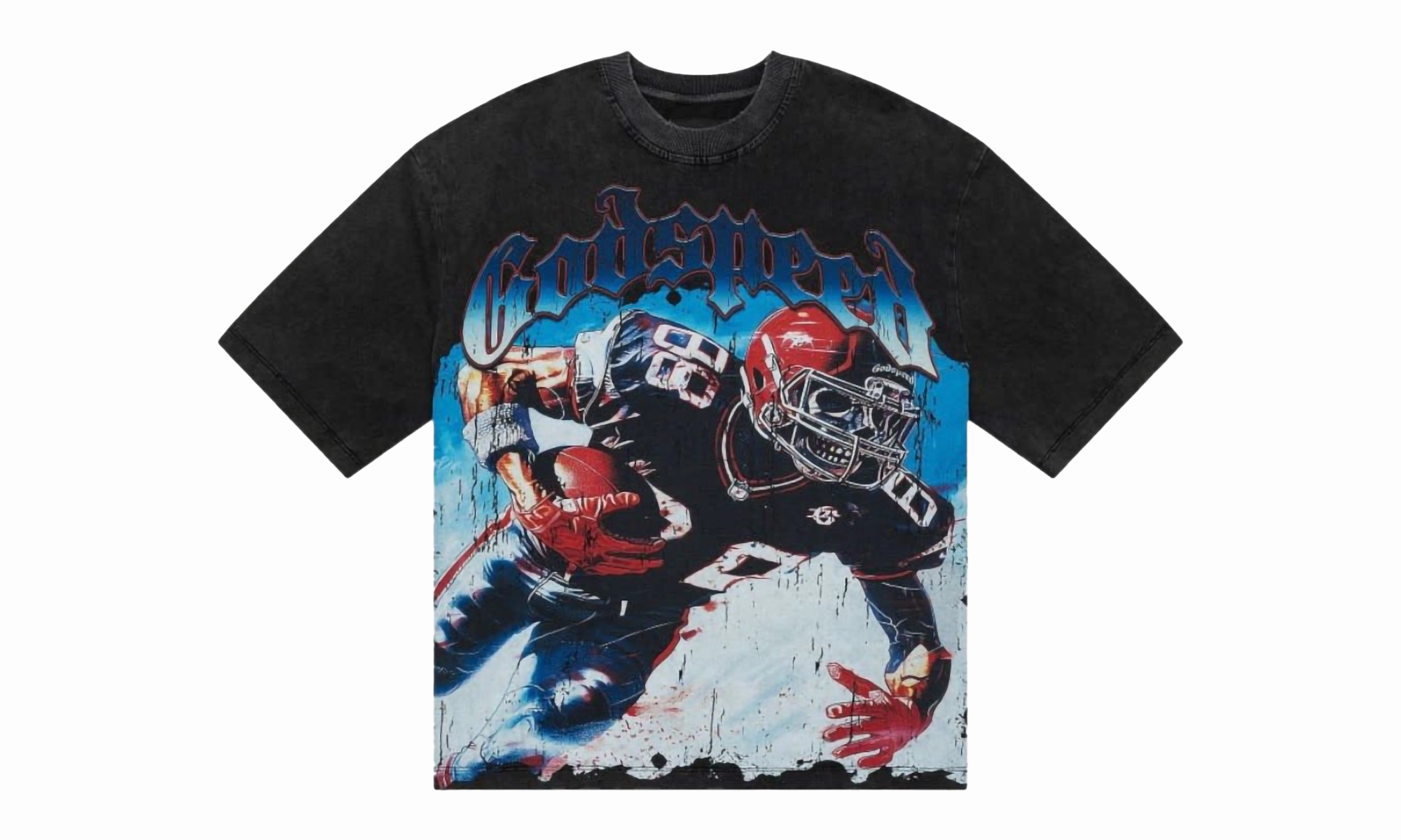 Rustic Ease Strong Denim Endzone T-Shirt "Black"