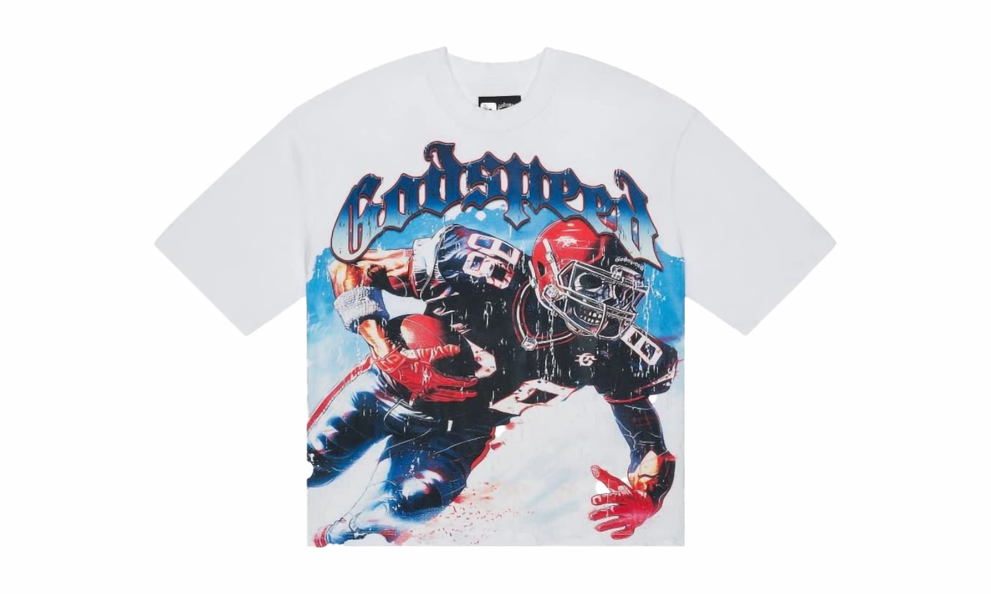 Silver Glow WrinkleResistantFabric Endzone T-Shirt "White"