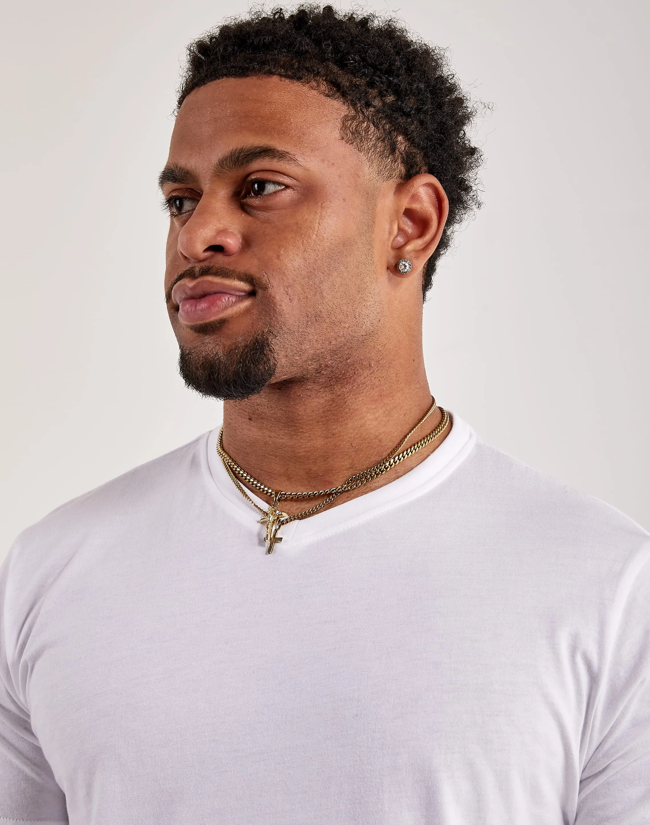 Thick Glow QuickPackable Design Luxe T Fitted V-Neck Tee