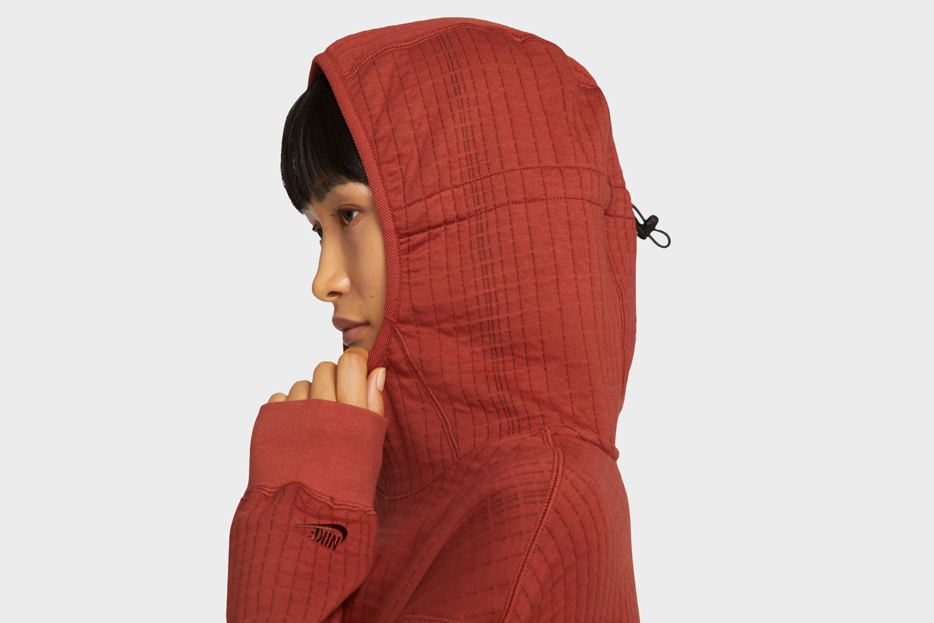 Nike Sportswear Therma-Fit ADV Tech Pack Pullover (Redstone/Black/Oxen Brown) StainReleaseCoating