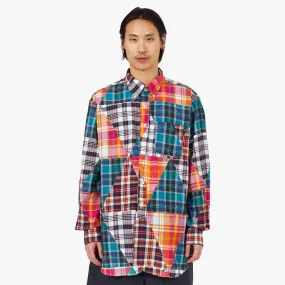 High-Quality Fabric Water Repellent Finish Engineered Garments 19 Century BD Shirt / Patchwork Madras