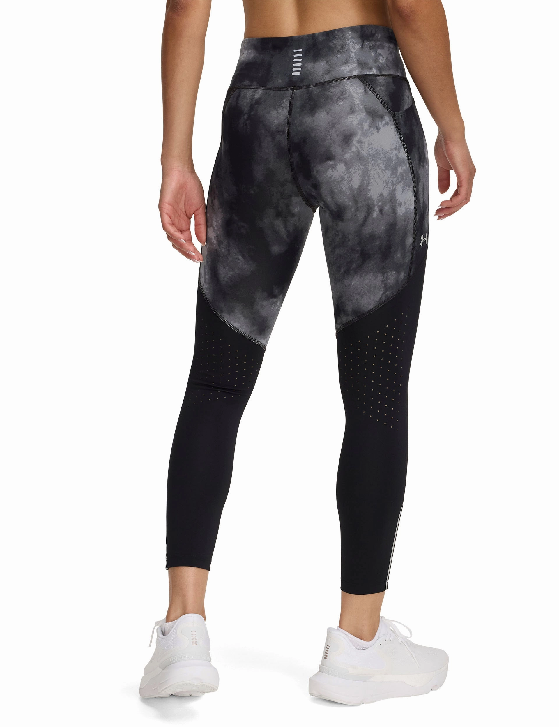 Dance Studio Extra Soft Casual Day Four Way Launch Printed Ankle Tights - Black/Reflective