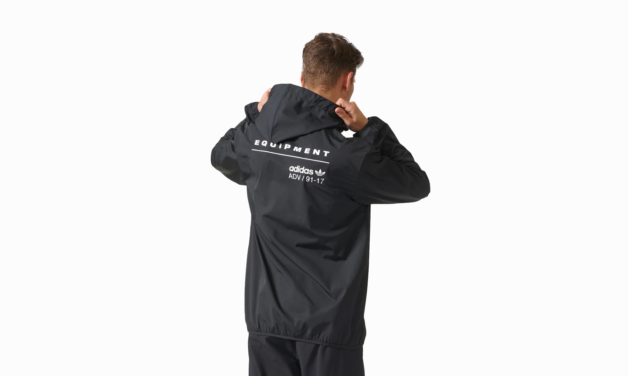 EQT PDX Windbreaker Hoodie "Black / White"