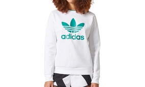 PunctureResistant Fabric Lean Glow Equipment Longsleeve Sweater "White / Eqt Portland Green"