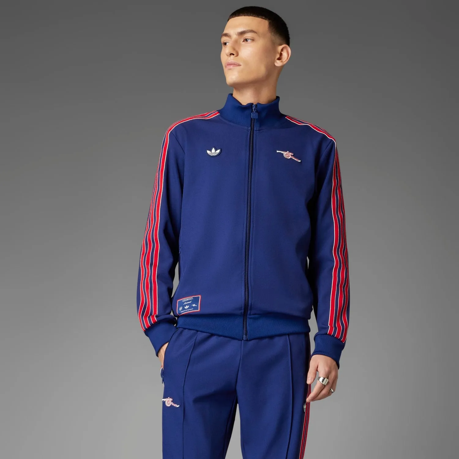 Arsenal Icon Track Jacket - Mens Sport Glow Colorfast Technology