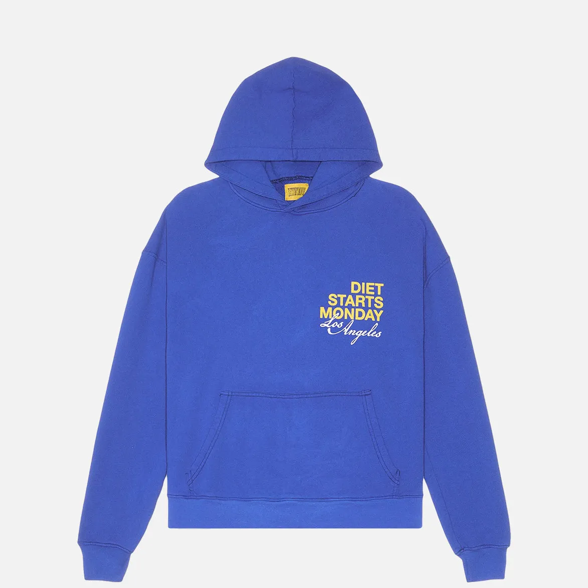 OdorResistant Coating Flexible Fabric Blend LA HOODIE - BLUE / YELLOW