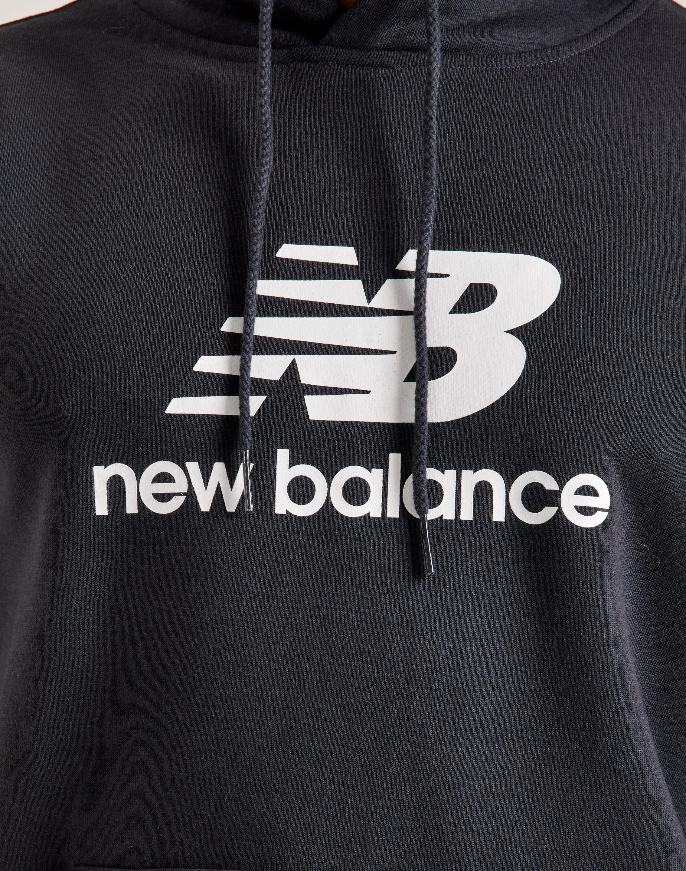 New Balance Sport Essentials French Terry Logo Hoodie HighDensity Weave PressureRelief Seams