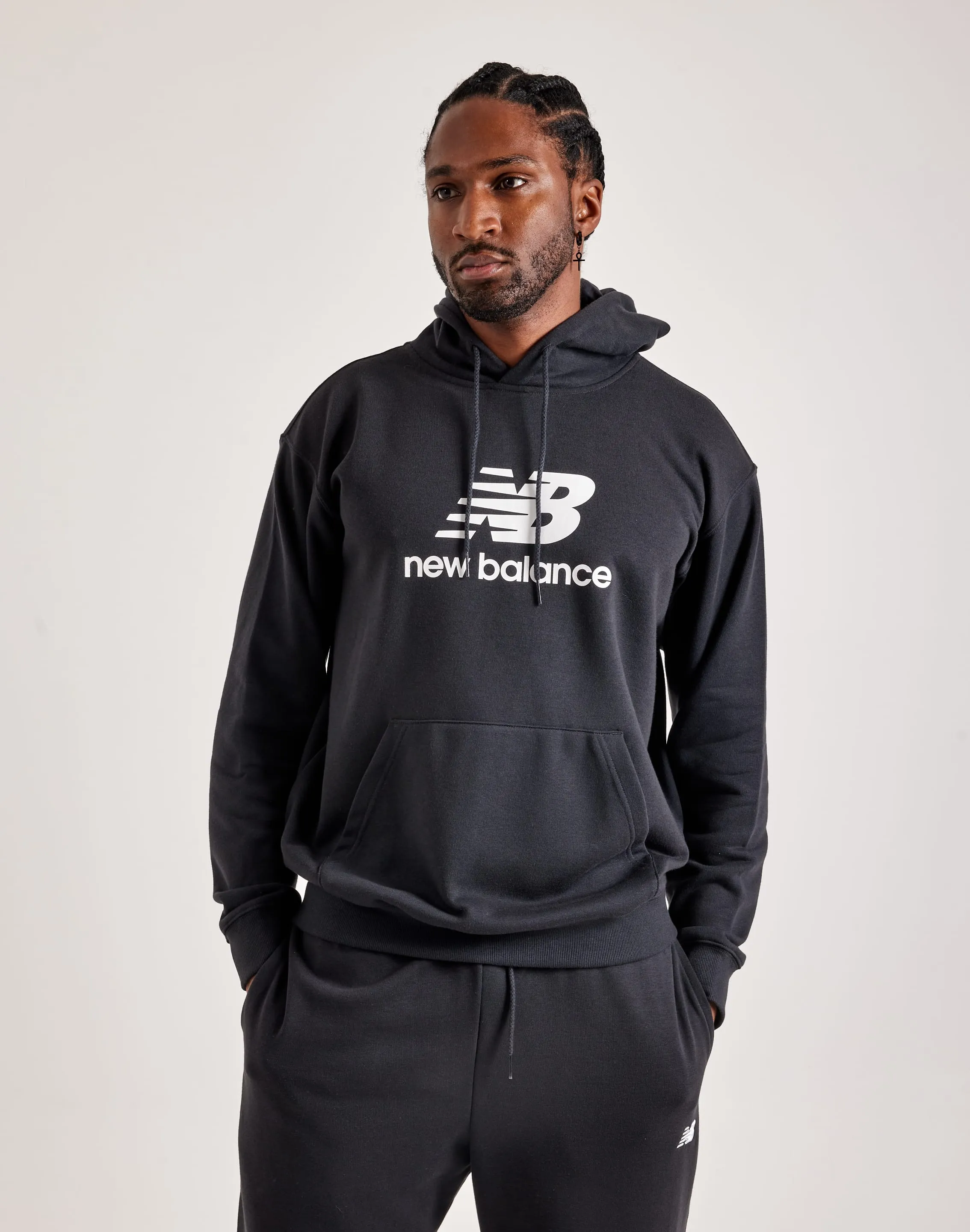 New Balance Sport Essentials French Terry Logo Hoodie Hotel Style