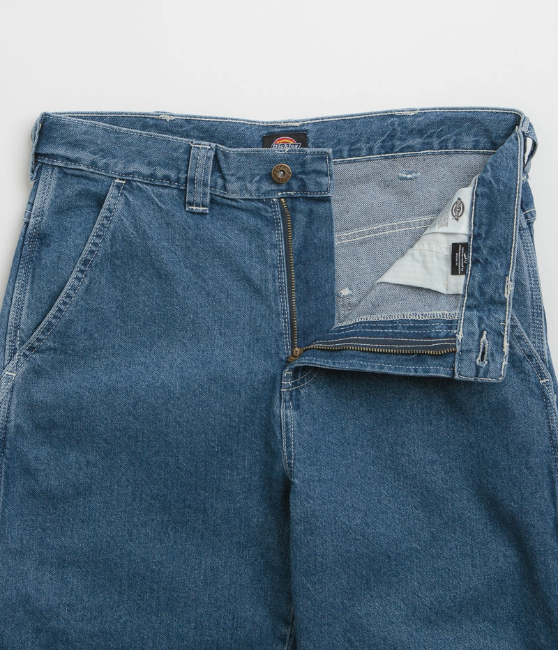 Temperature Regulating Fabric Stretchable Dickies Stevensville Carpenter Jeans - Classic Blue