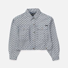Wmns Avery Denim Jacket Stylish Warmth Tactile Response Fabric