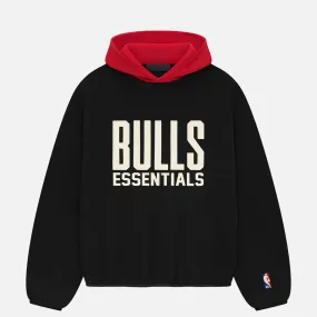 ESSENTIALS BULLS HOODIE - BLACK Creative Flow Breezy Fit