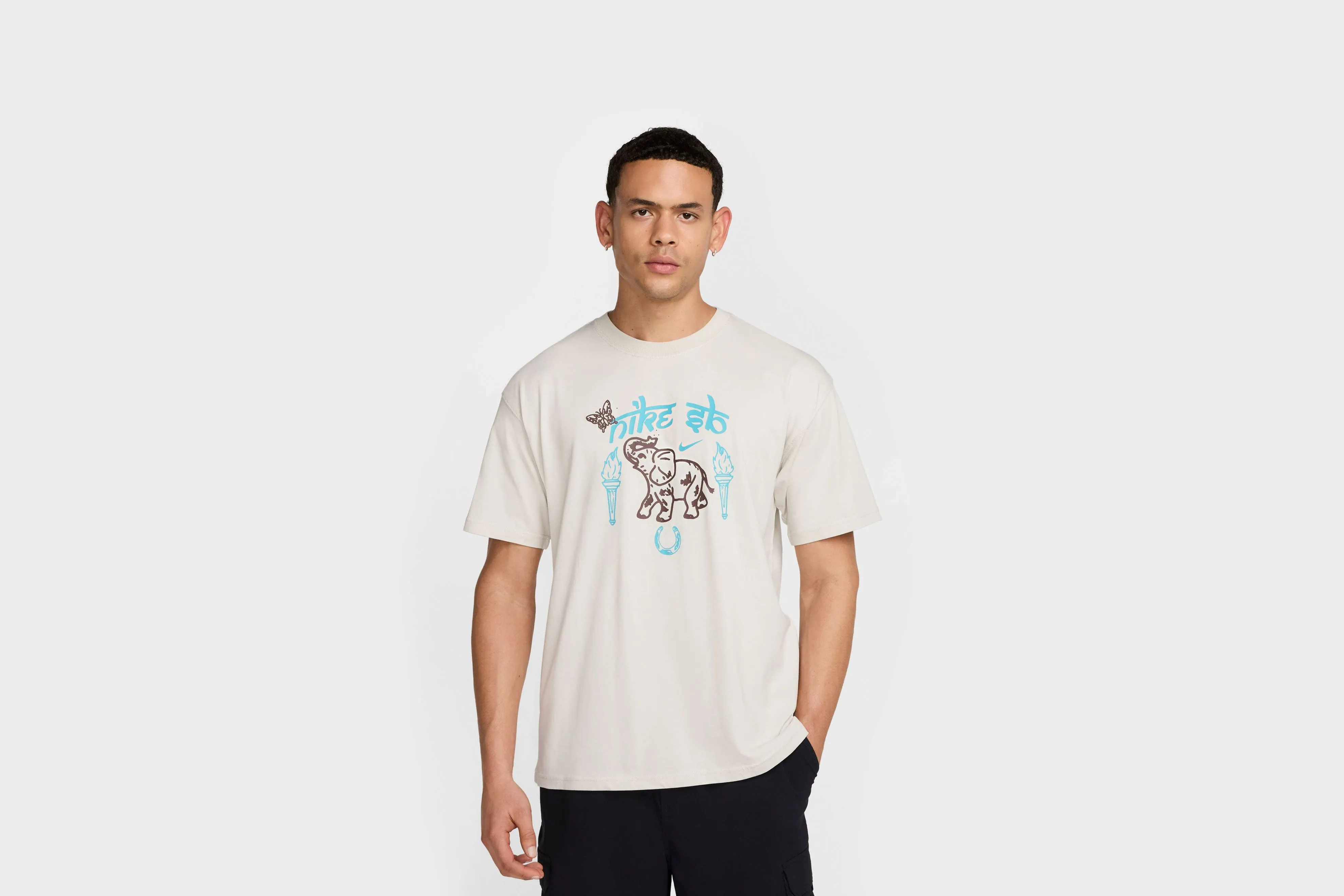Ski Core Adjustable Waistband Nike SB Elephant Tee (Cream)